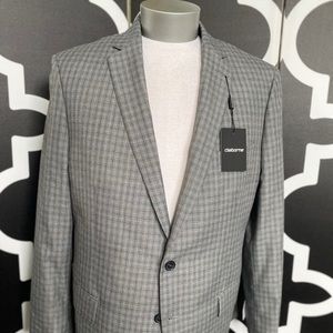 Claiborne grey check sport coat